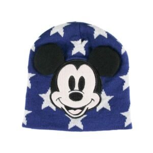 Mickey - gorro punto, talla única, azul marino