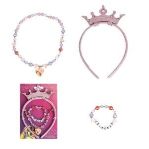 Princess - Pack de 3 joyas para niños, color rosa